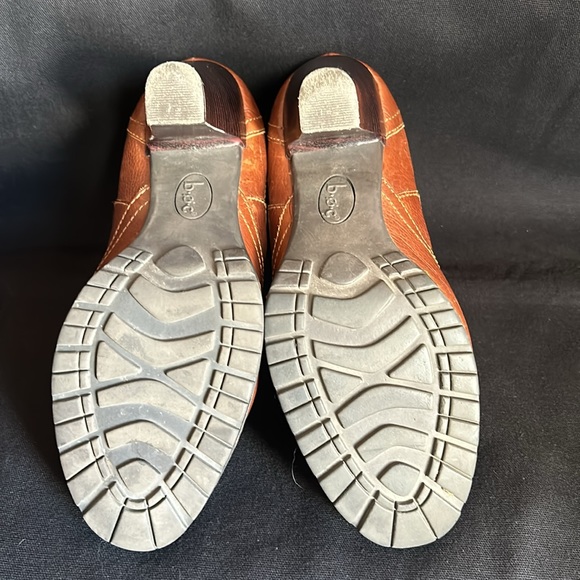 Born Of Concept Block Heeled Ankle Booties Brown Leather Chelsea Boot Size 8 - Picture 13 of 13